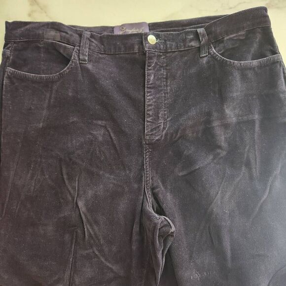 Not your daughter's jeans women's size 18 plus size black corduroy pants - Picture 1 of 8